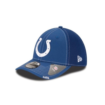 Blue Indianapolis Colts Hat - New Era NFL Neo 39THIRTY Stretch Fit Caps USA0169243